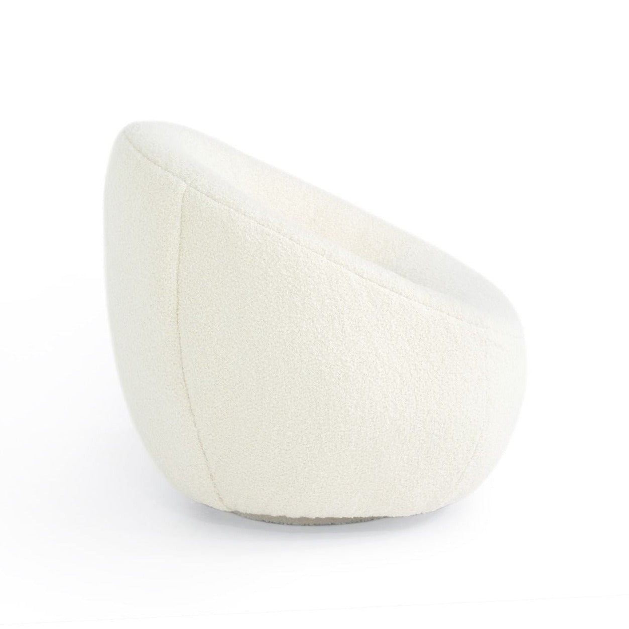 Micah Swivel Club Chair in Orsetto Cream Eleish Van Breems Home