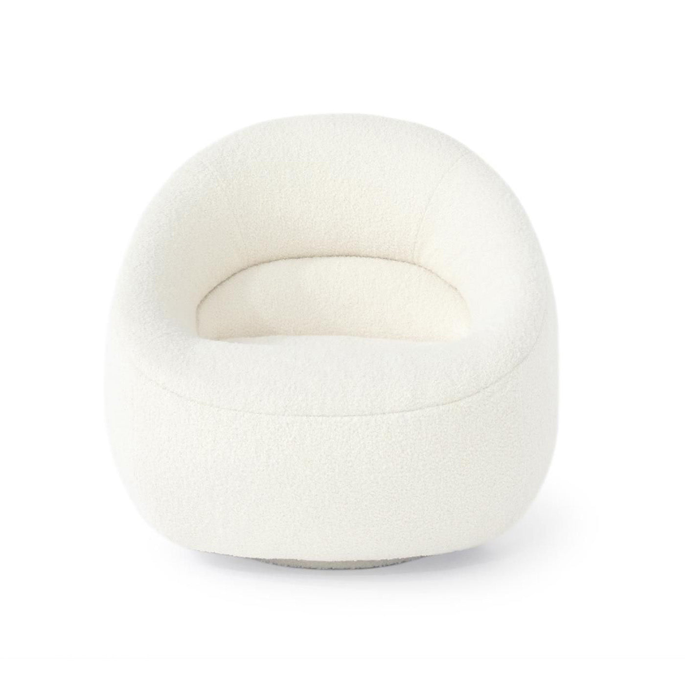 Micah Swivel Club Chair in Berber Oyster Eleish Van Breems Home