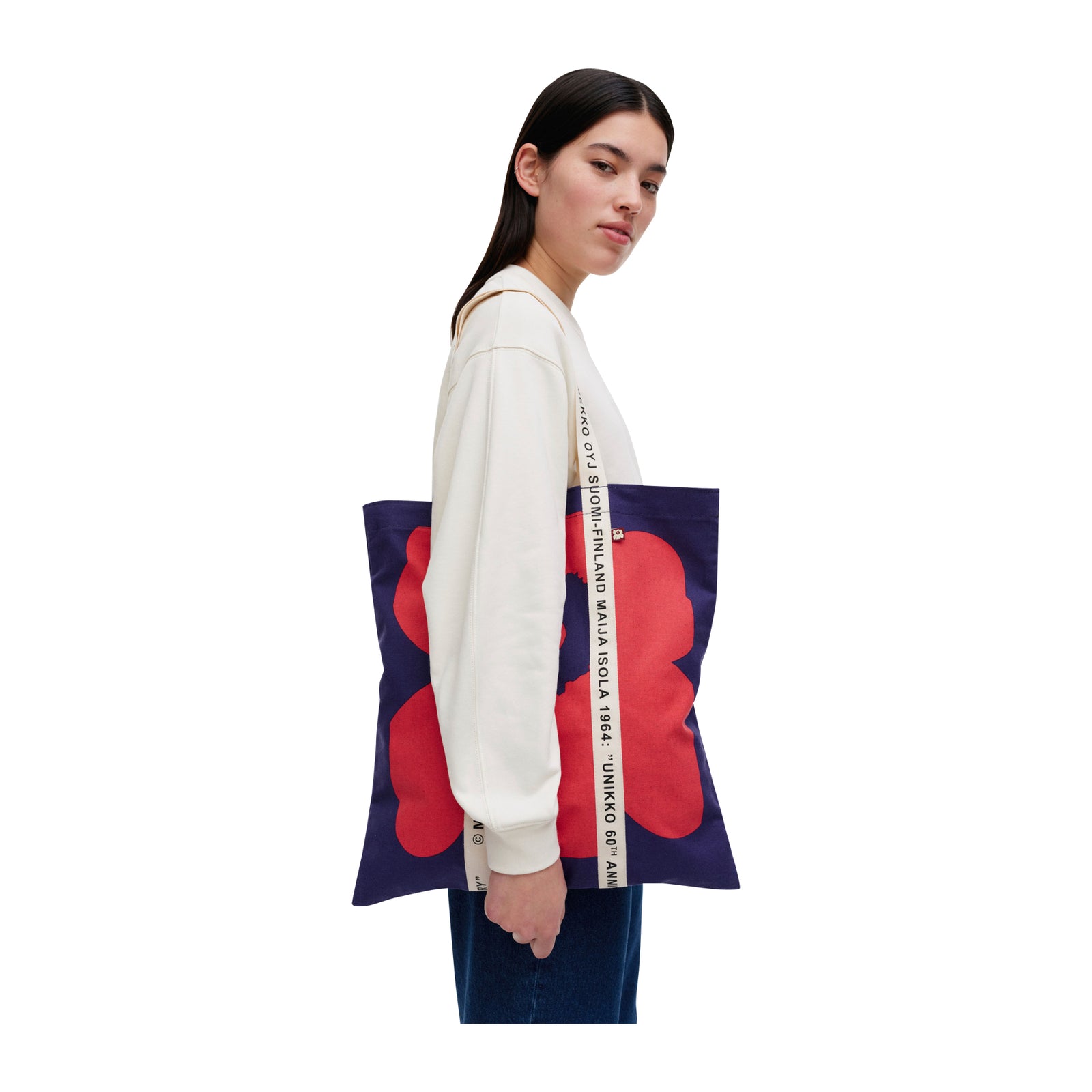 Marimekko Kioski Carrier Midi Unikko Tote Bag Eleish Van Breems Home