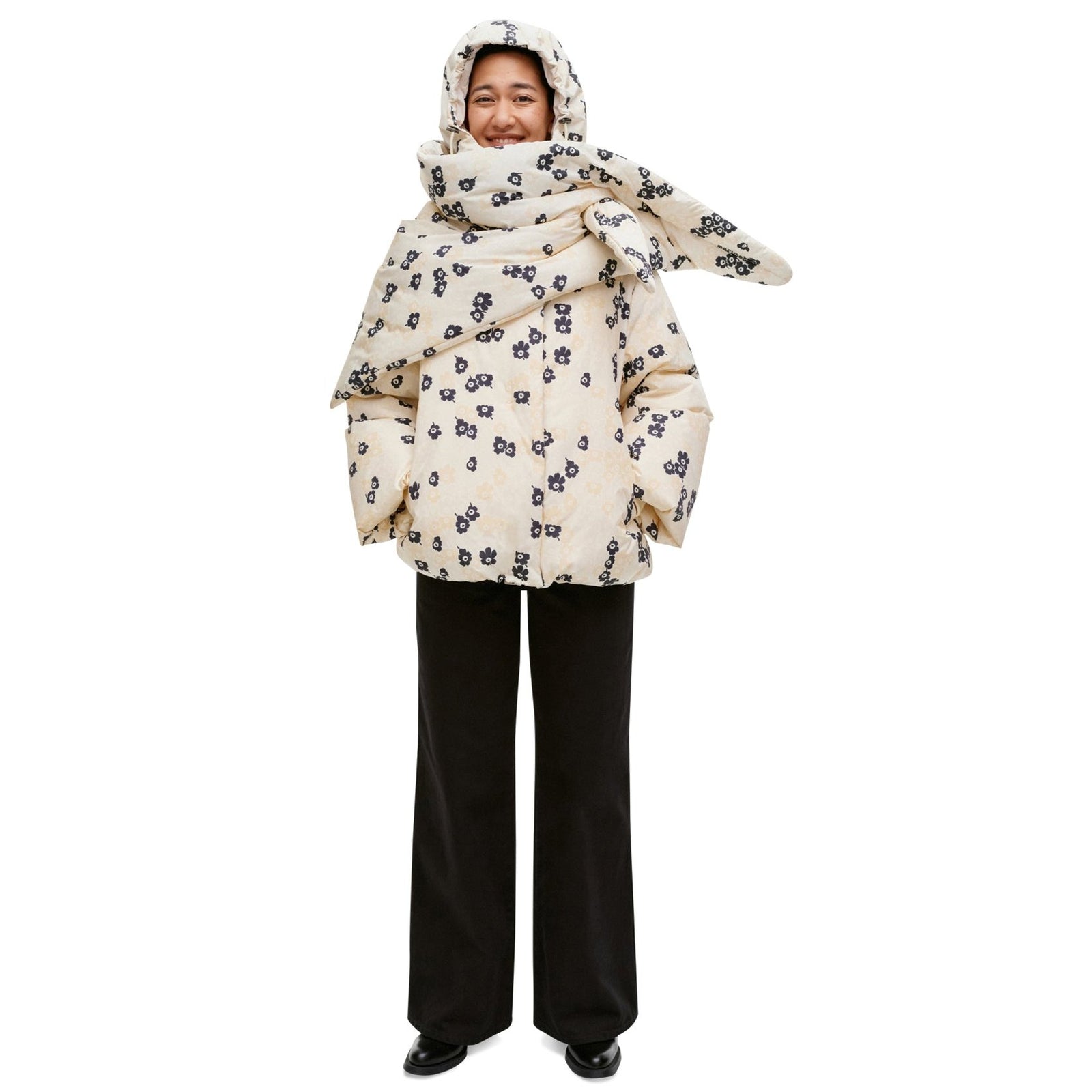 Marimekko Toppa Pikkuinen Unikko Down Jacket Eleish Van Breems Home