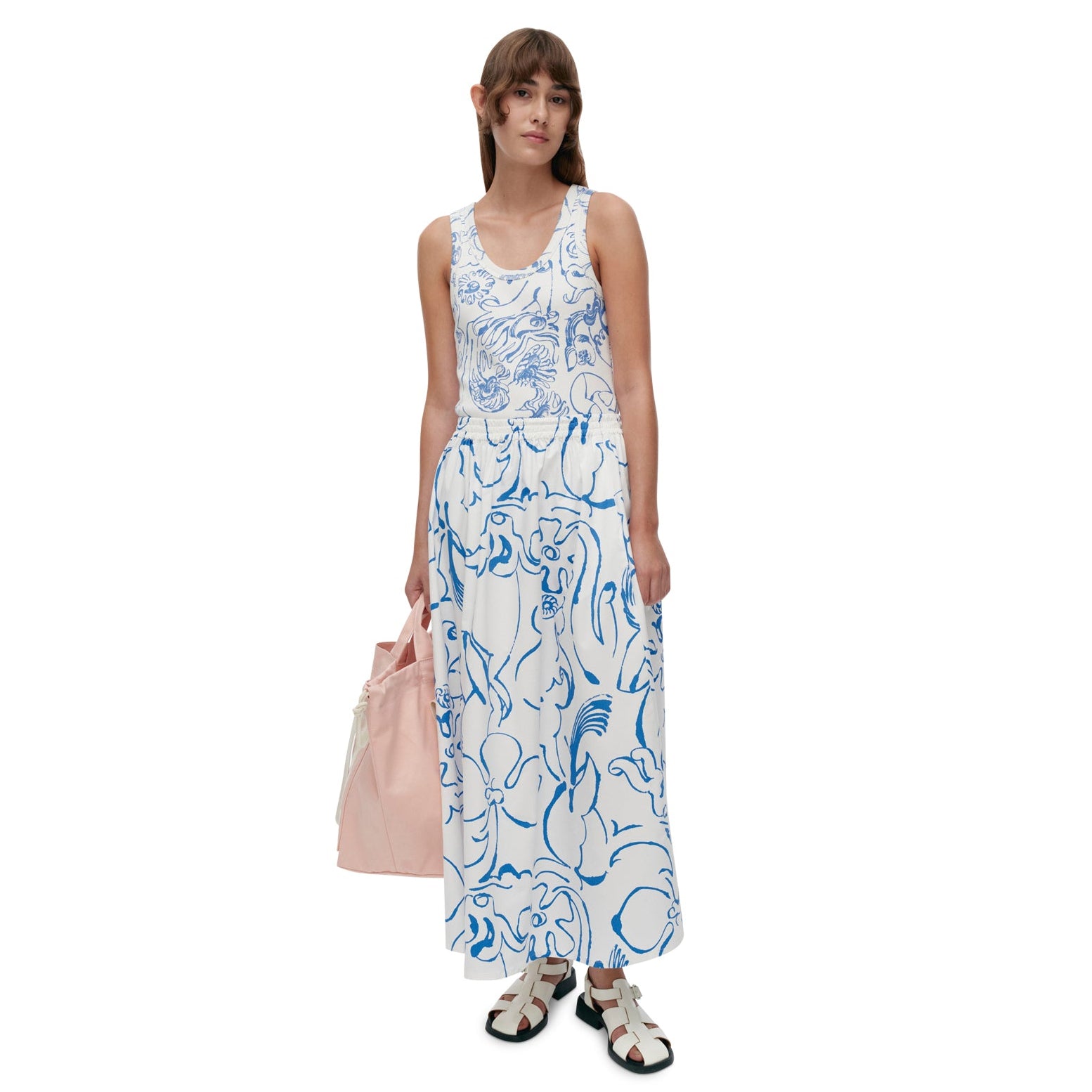 Buklee Baluns Skirt in Blue & White Eleish Van Breems Home