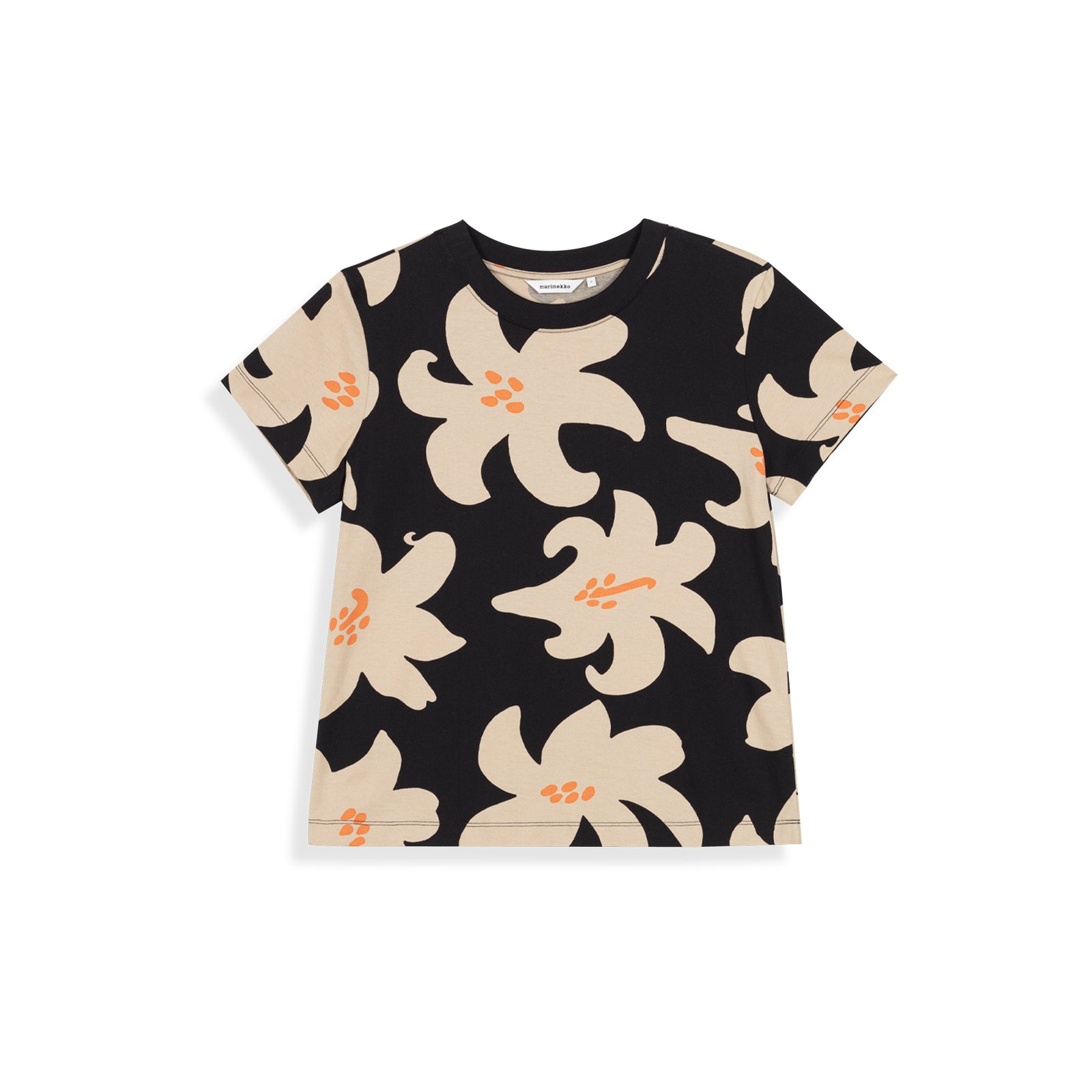 Heleys Villinarsissi T-shirt in Black & Orange Eleish Van Breems Home