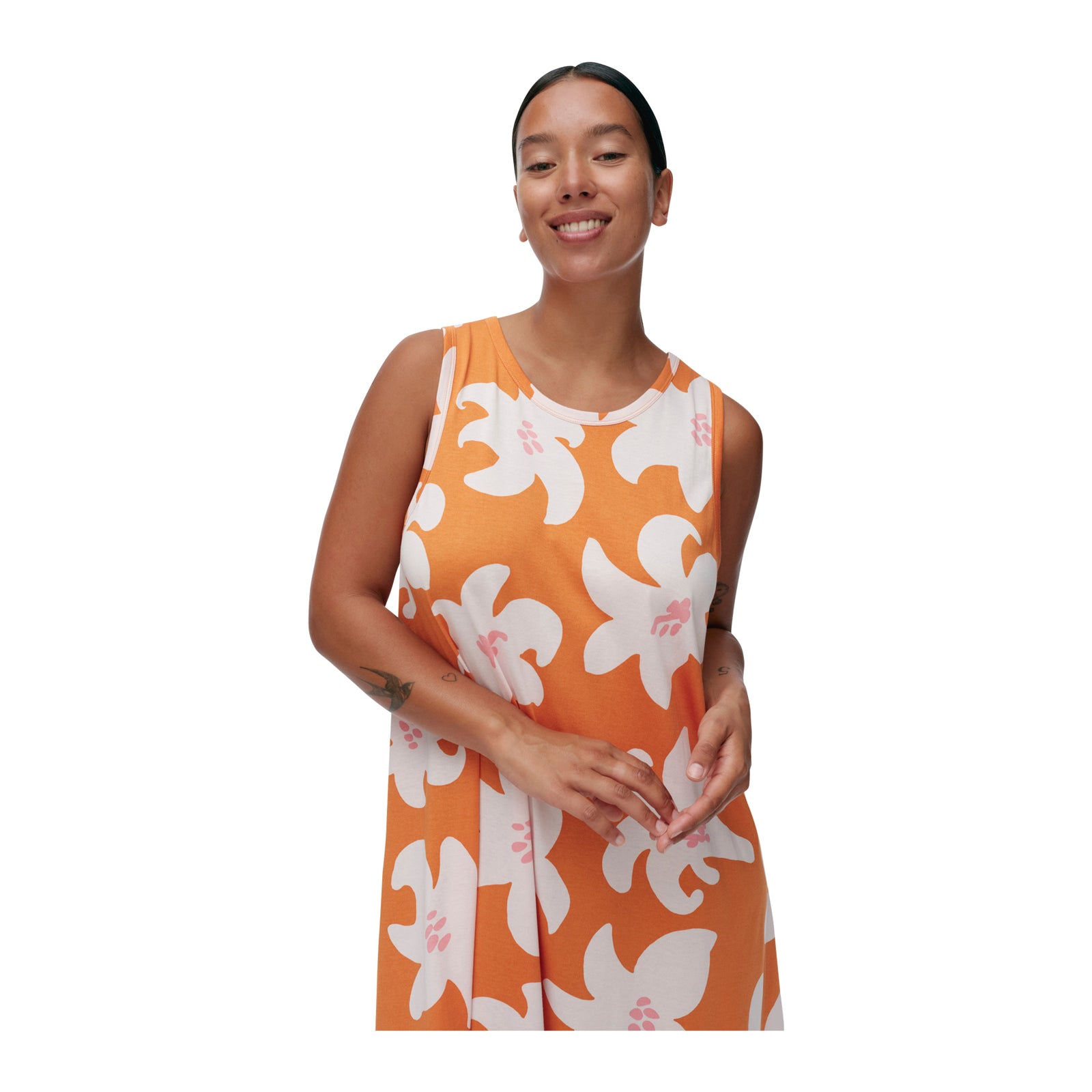 Liplatus Villinarsissi Dress in Pink & Orange Eleish Van Breems Home