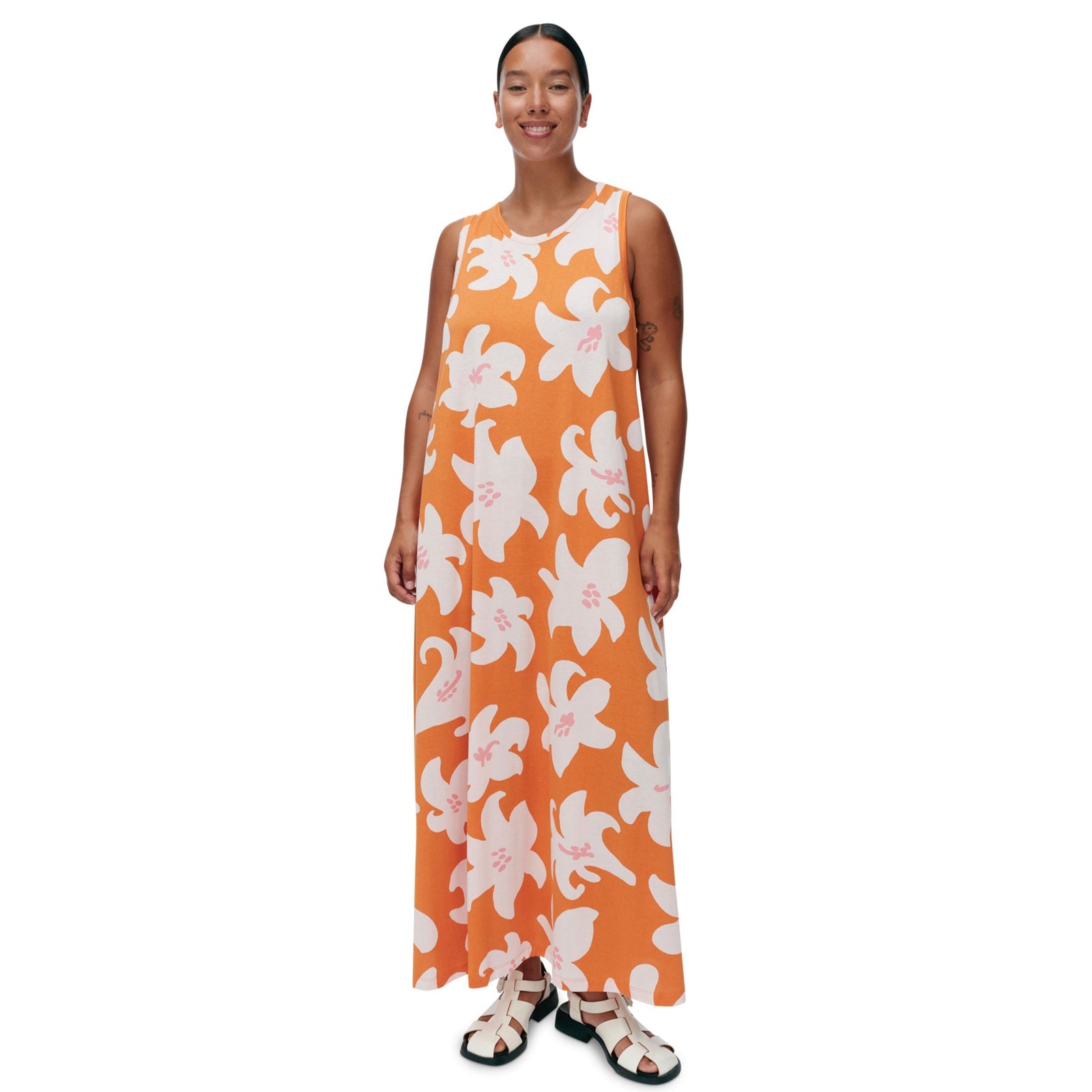 Liplatus Villinarsissi Dress in Pink & Orange Eleish Van Breems Home
