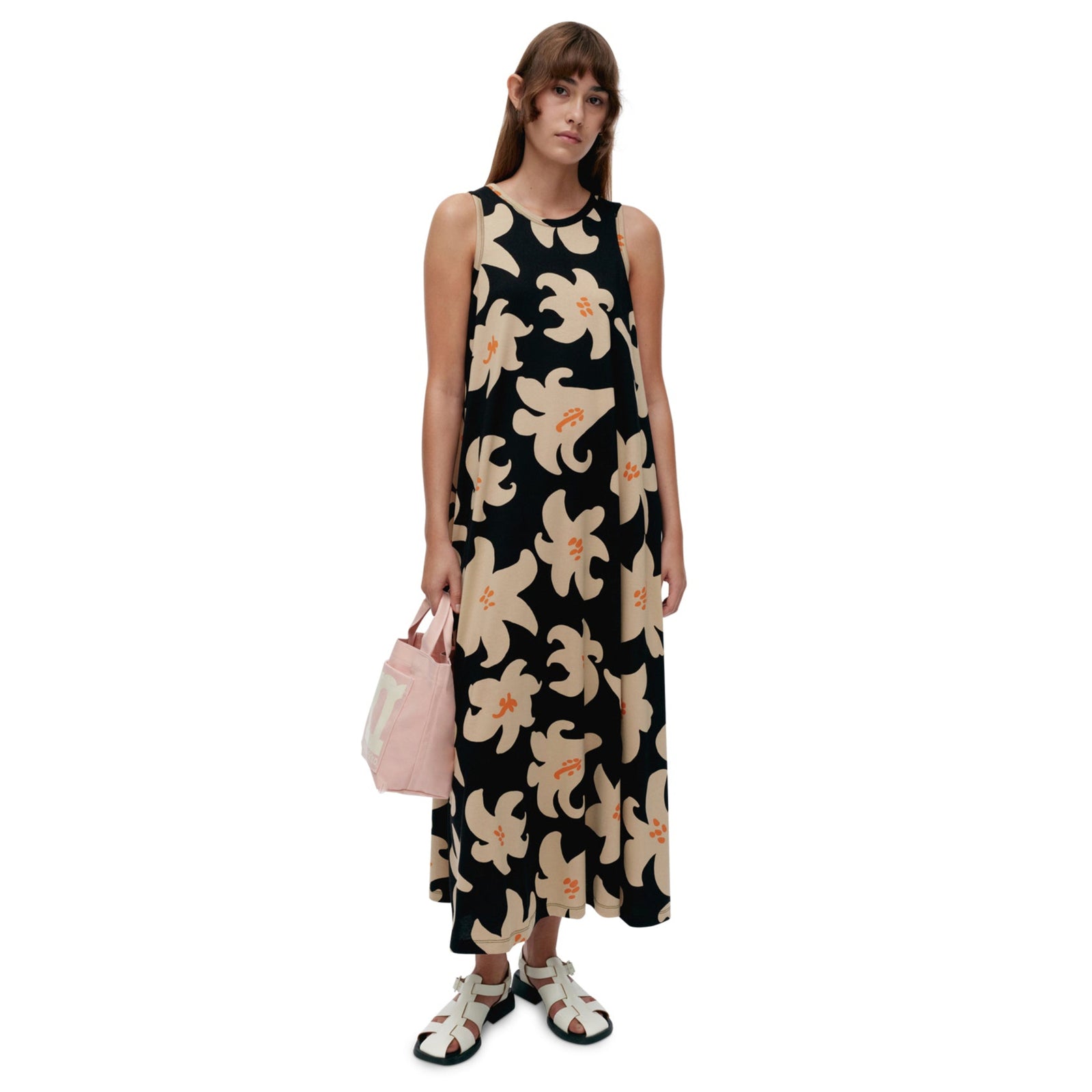 Liplatus Villinarsissi Dress in Black & Orange Eleish Van Breems Home