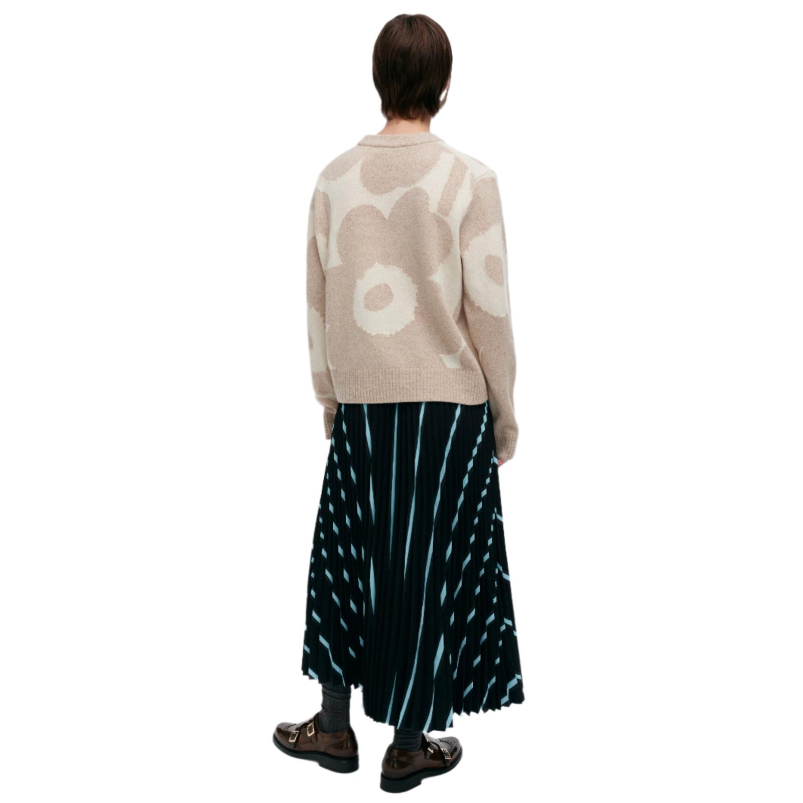 Marimekko Aatto Unikko Knitted Pullover Beige Eleish Van Breems Home