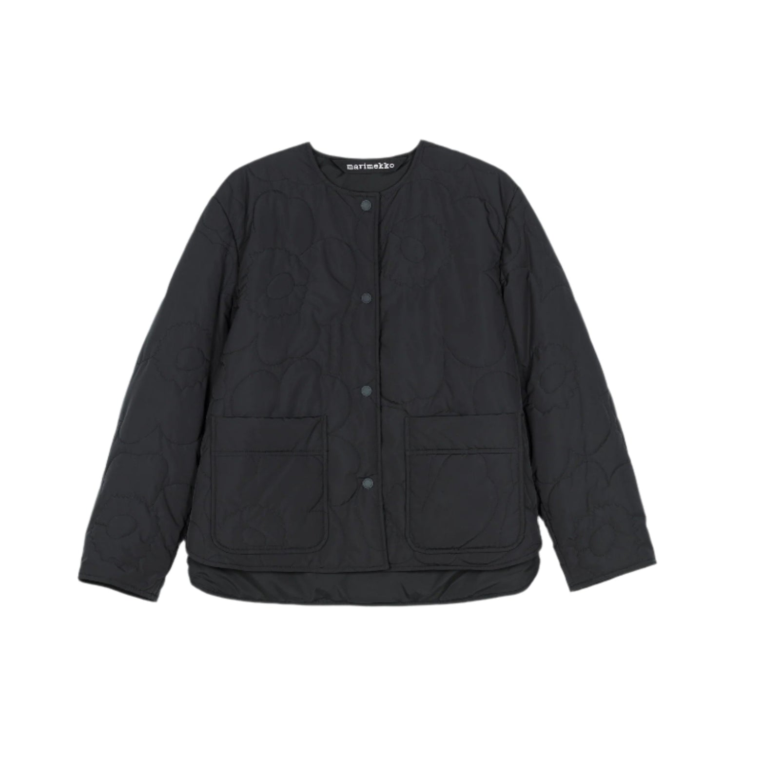 Marimekko Kapseli Piirto Unikko Lightweight Padded Coat Black Eleish Van Breems Home