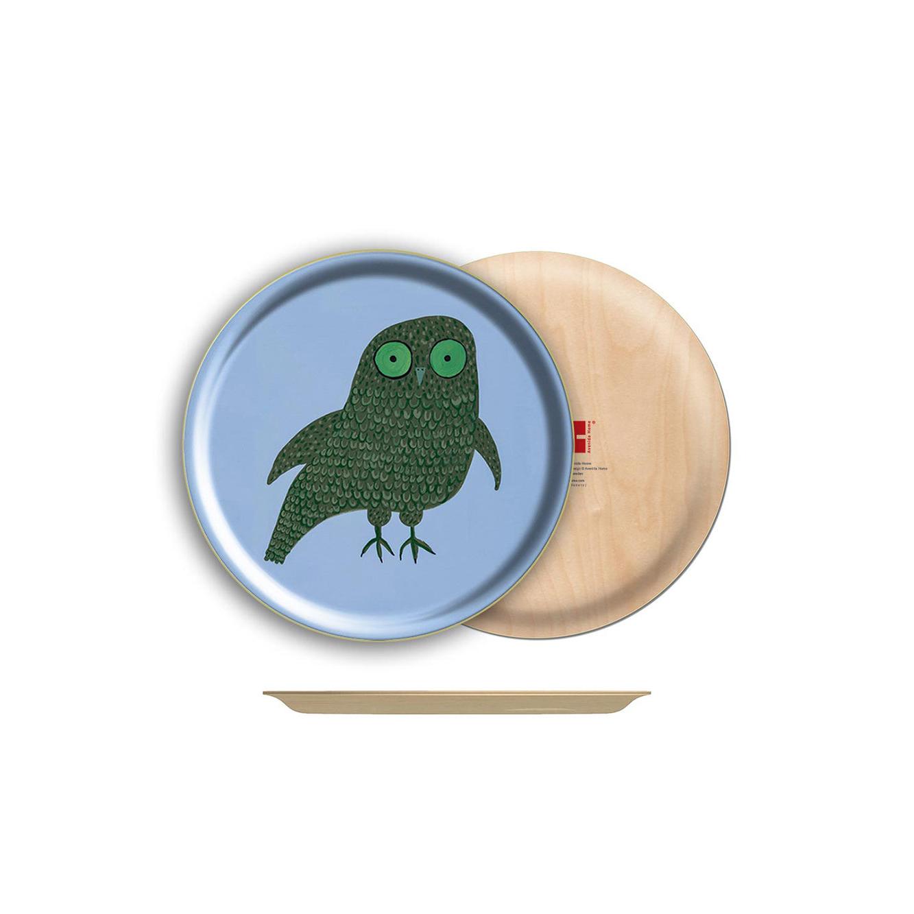 Mr Owl Round Tray Eleish Van Breems Home
