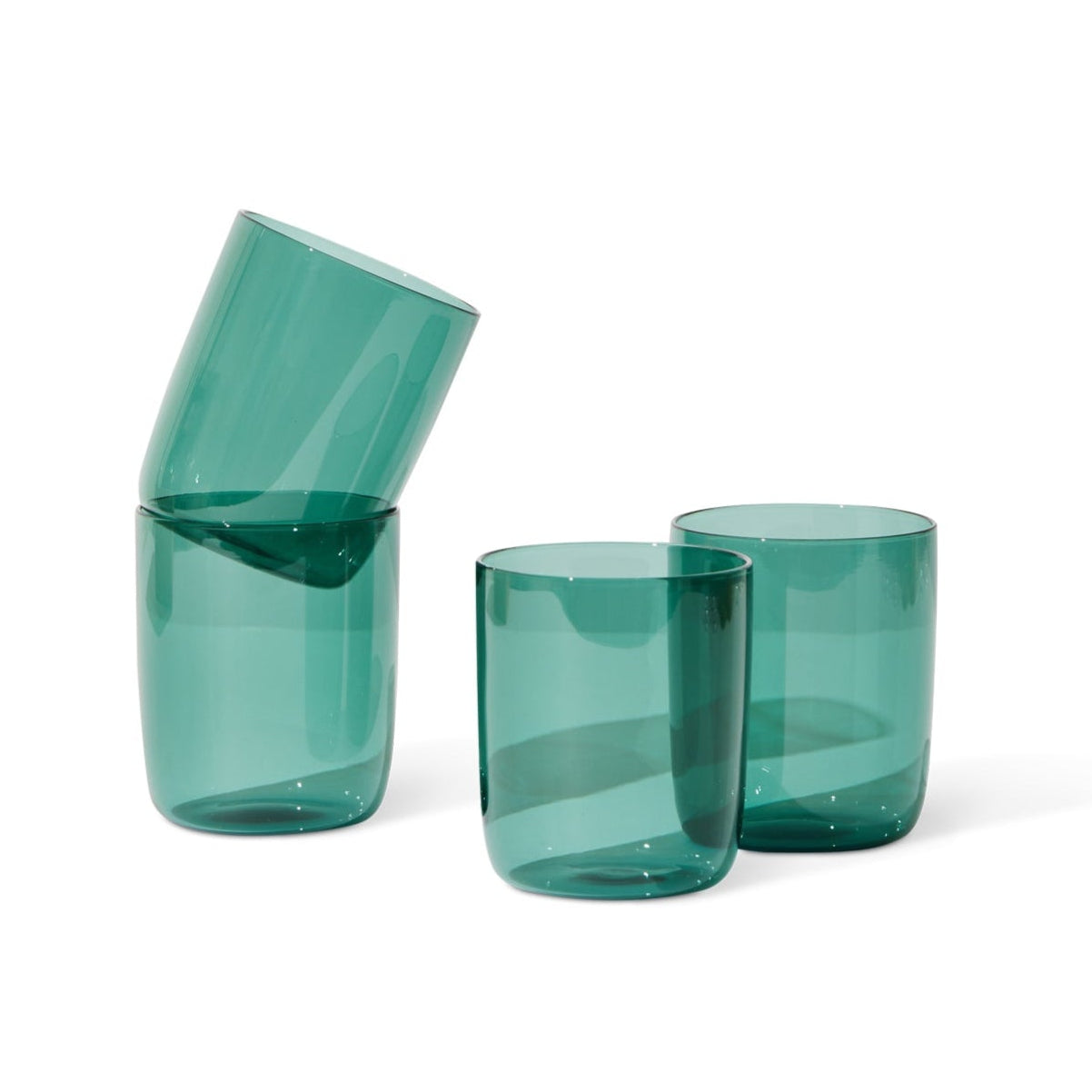 Belly Cups, Set Of 4, Teal Eleish Van Breems Home