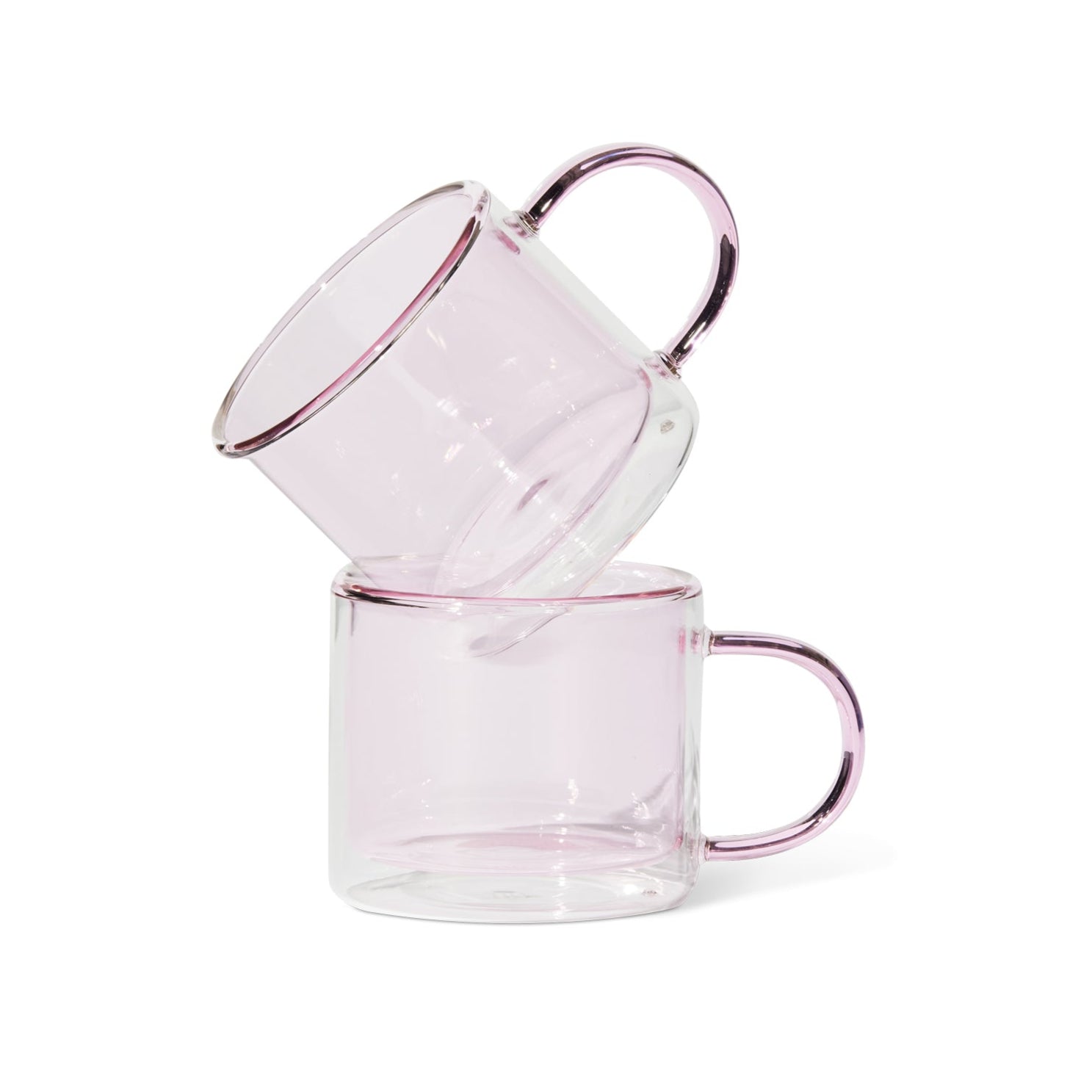 Shorty Espresso Cups, Set of 2, Pink Eleish Van Breems Home
