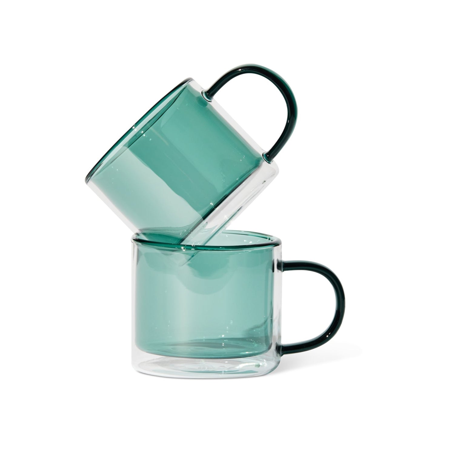 Shorty Espresso Cups, Set of 2, Teal Eleish Van Breems Home