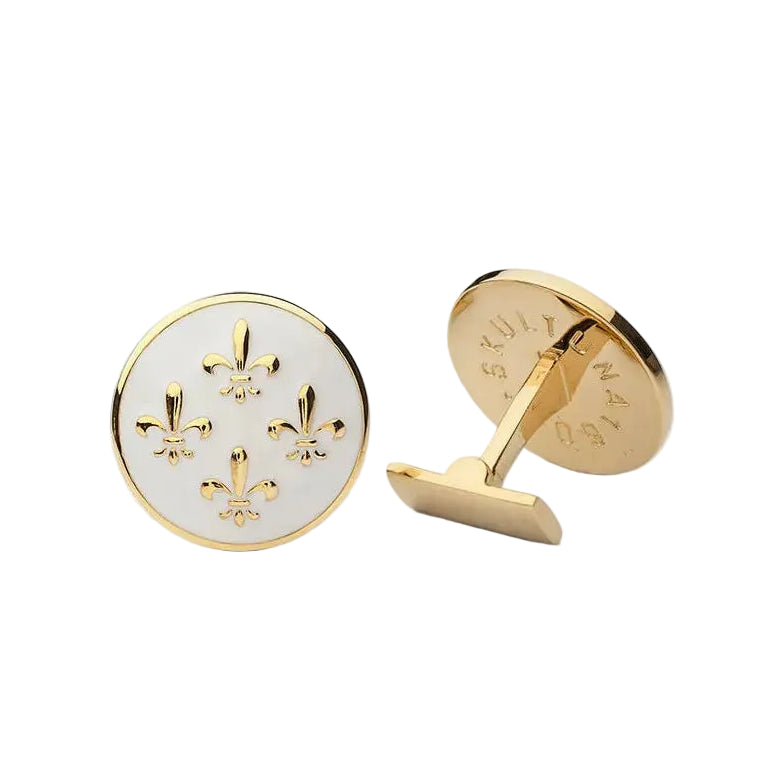 Fleur de Lys Cufflinks Eleish Van Breems Home