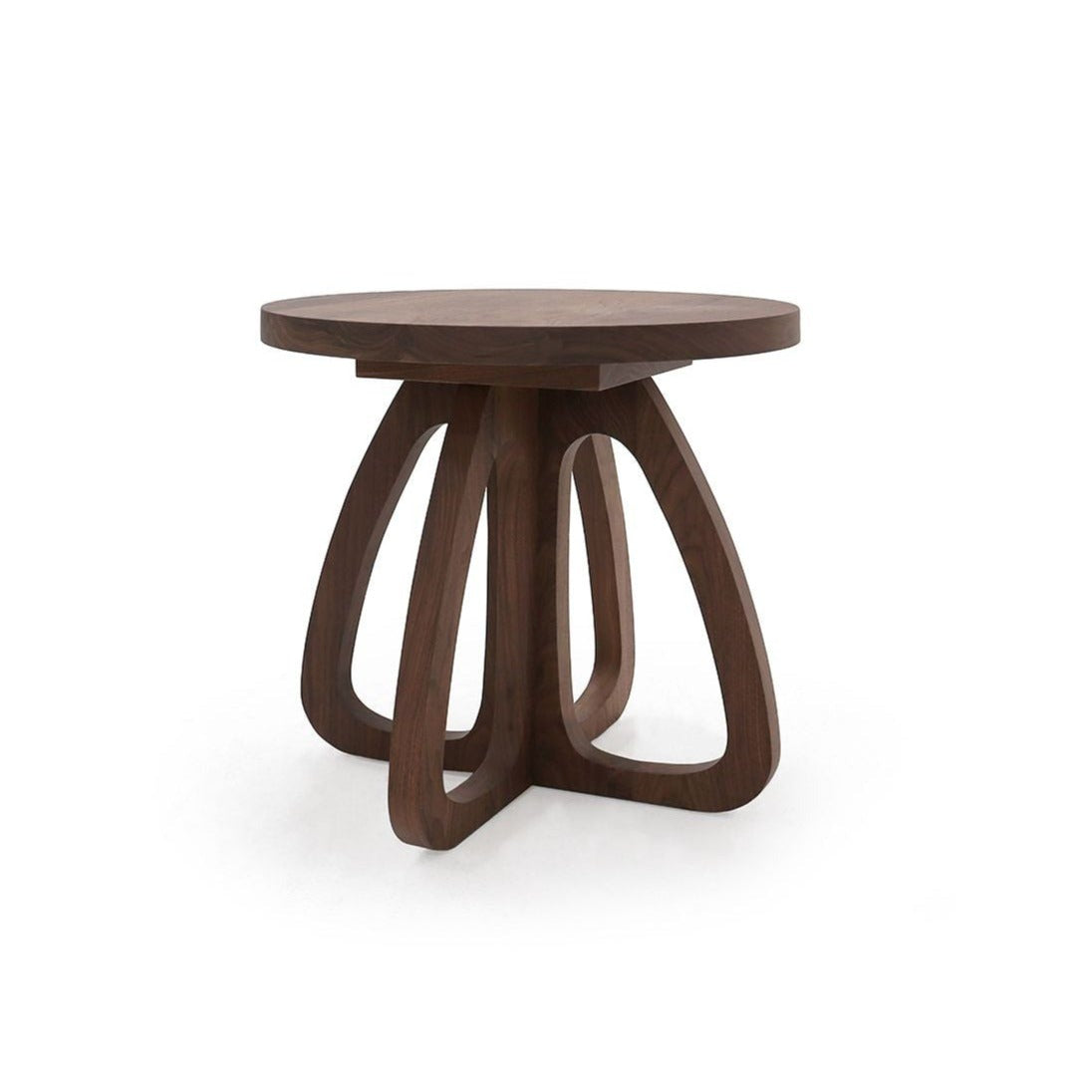 Barcelona Side Table Dead Flat Walnut Eleish Van Breems Home
