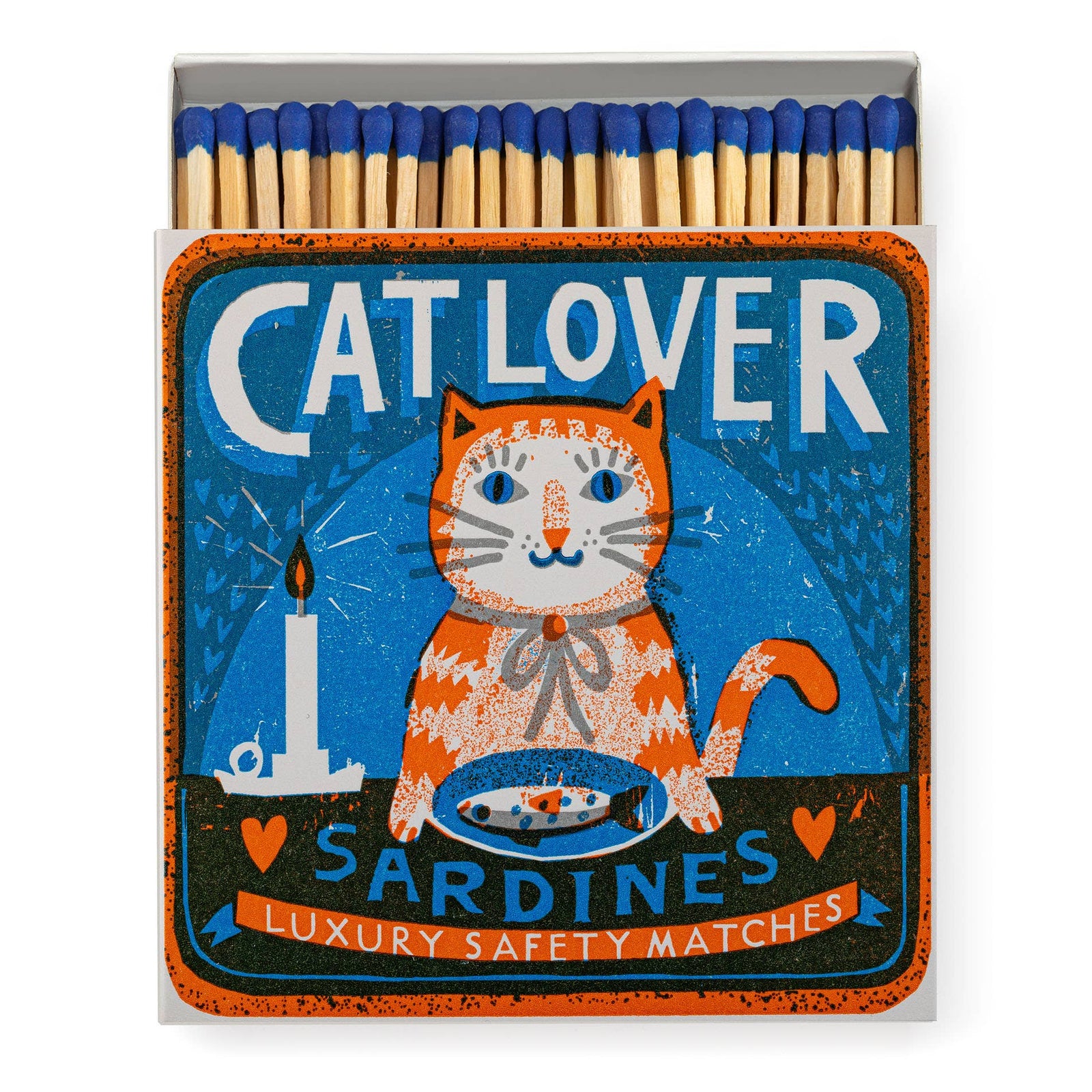 Cat Lover Sardines | Square - Safety Matches Eleish Van Breems Home