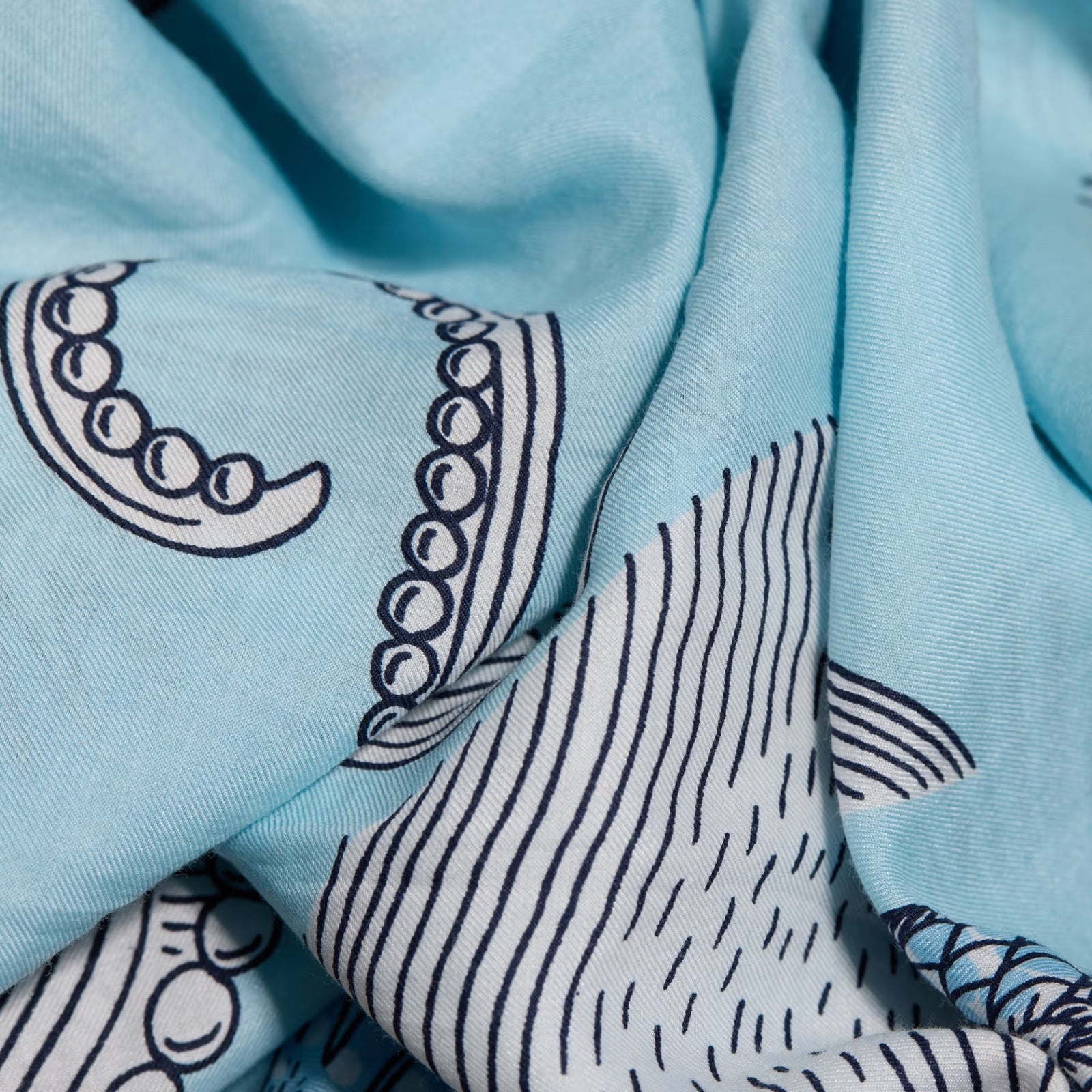 Poseidon Scarf, Turquoise Eleish Van Breems Home