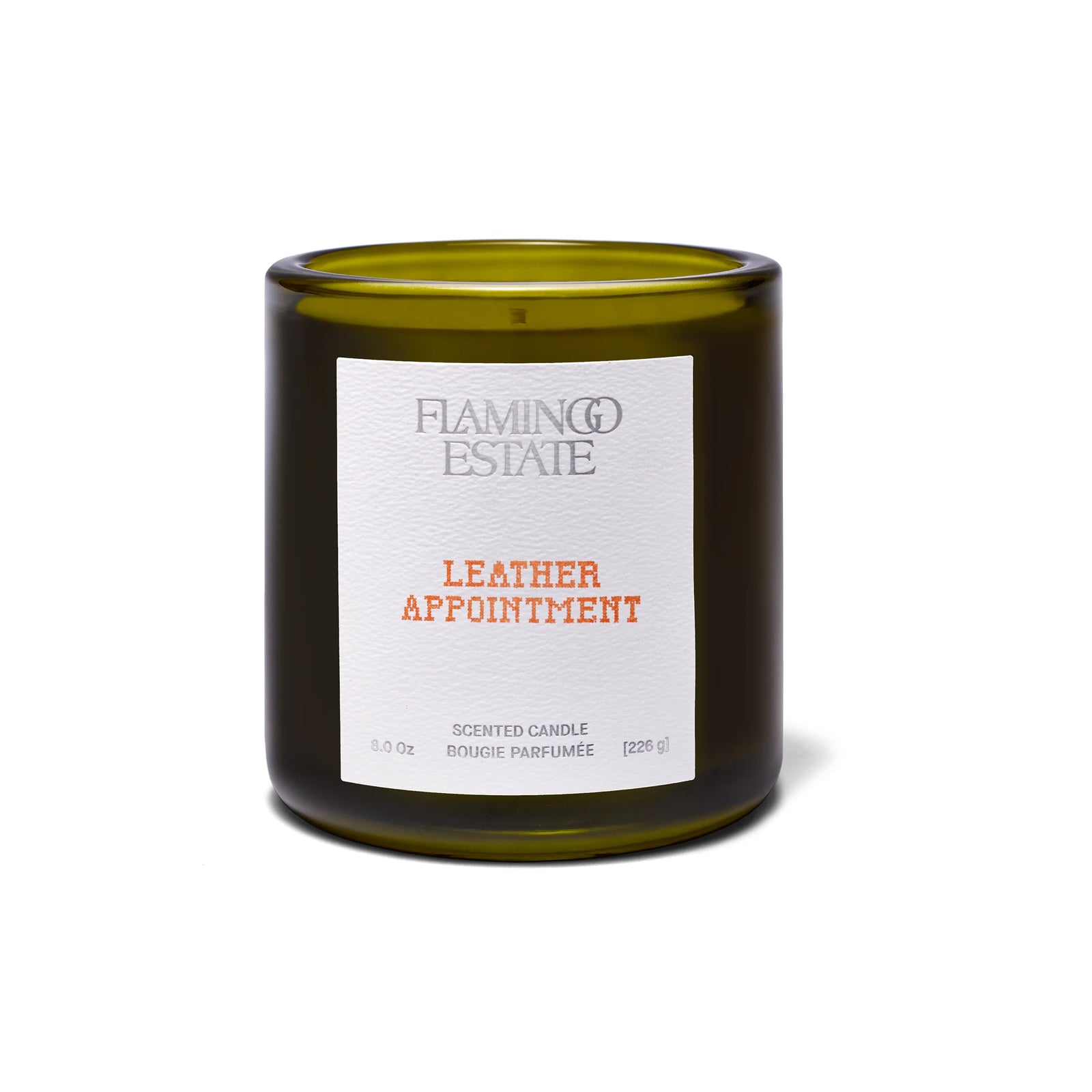 Flamingo Estate Leather Appointment Candle 8oz Eleish Van Breems Home