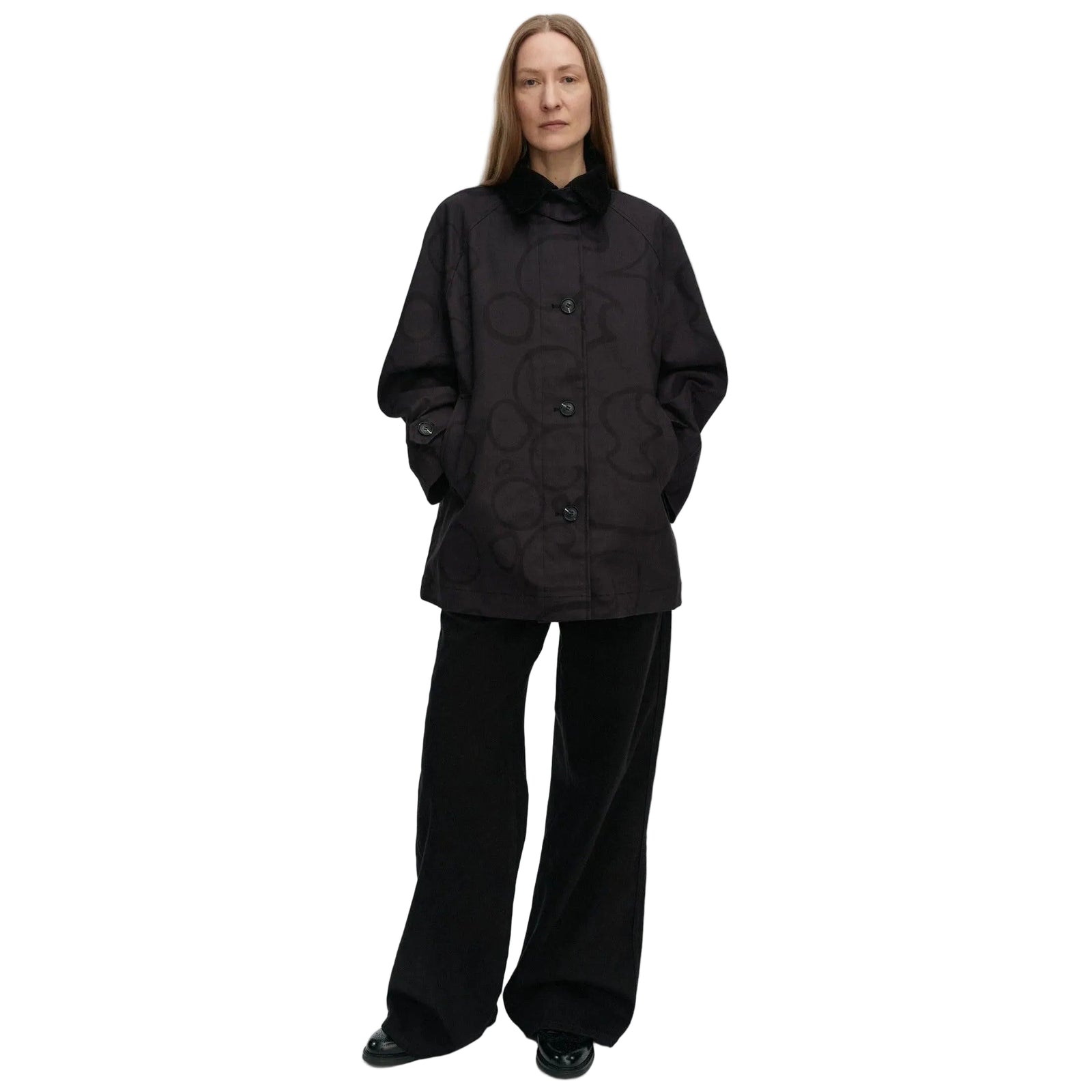 Marimekko Essee Keidas Coat, Black Eleish Van Breems Home