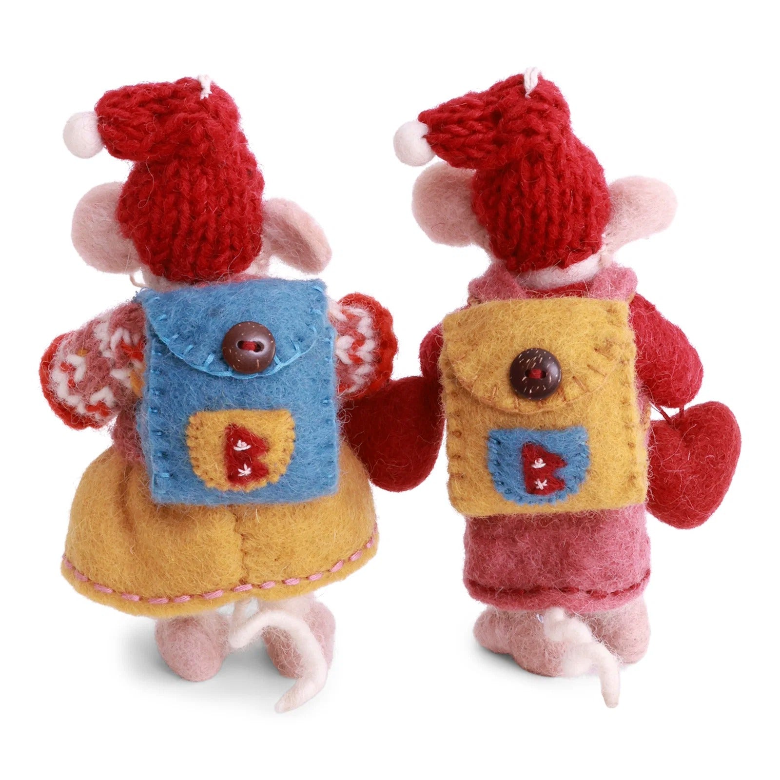 Small White Gry & Sif Mice W/Hearts Eleish Van Breems Home