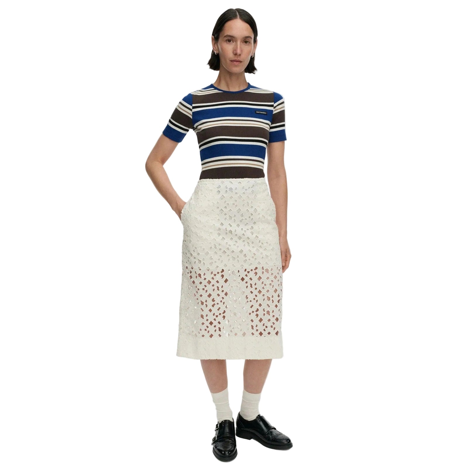 Marimekko Nokkeluus Keidas Skirt, Off-White Eleish Van Breems Home