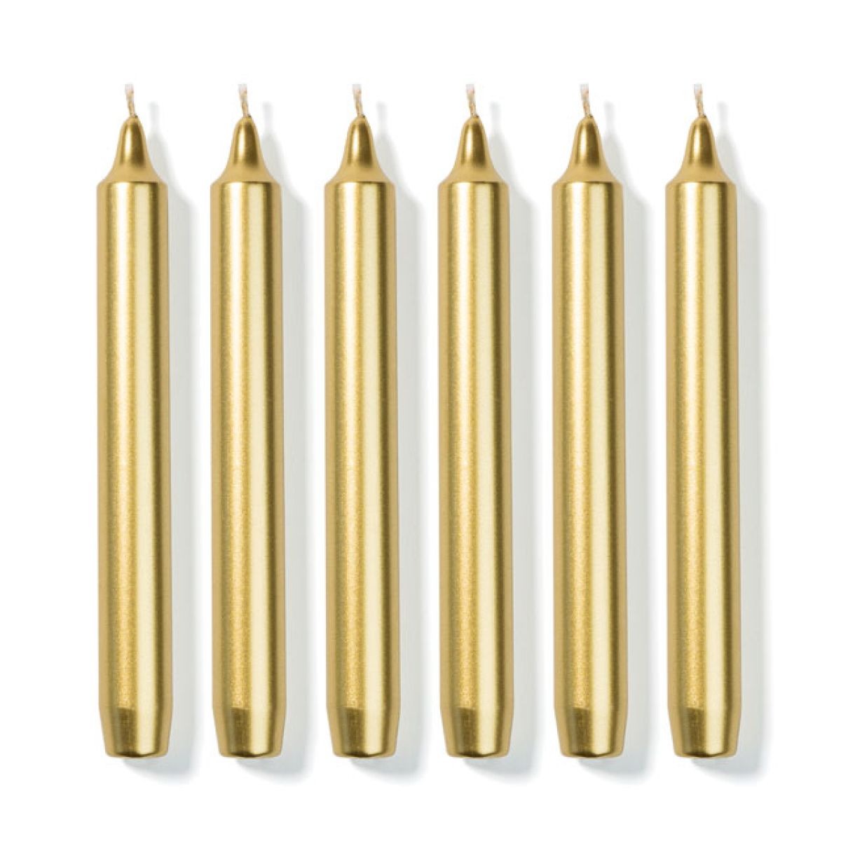 Gold Madeleine 6 Taper Candles Eleish Van Breems Home