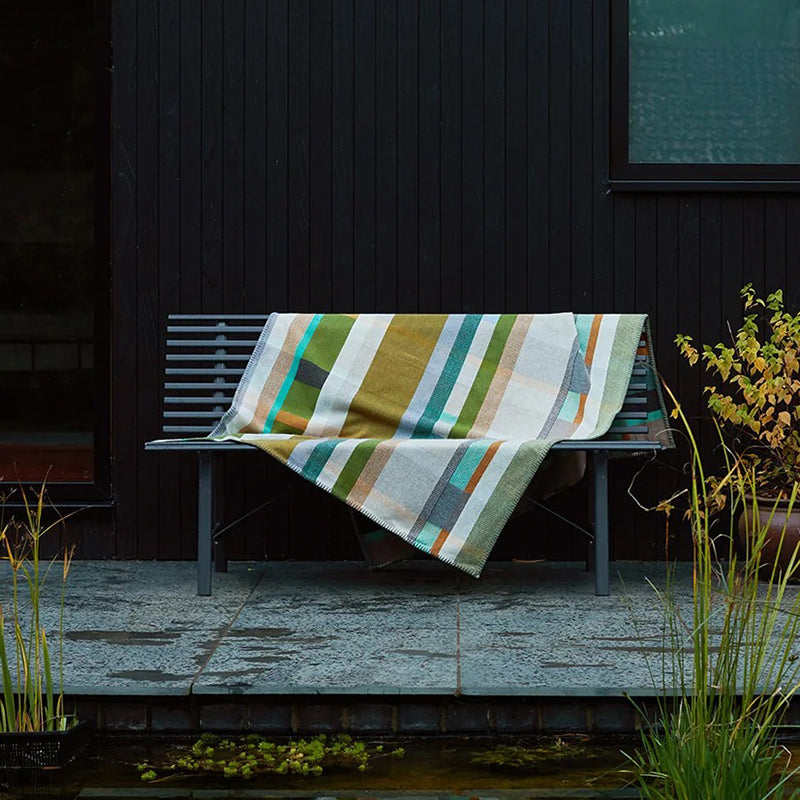 Wallace and Sewell Large Lambswool Block Throws Eleish Van Breems Home