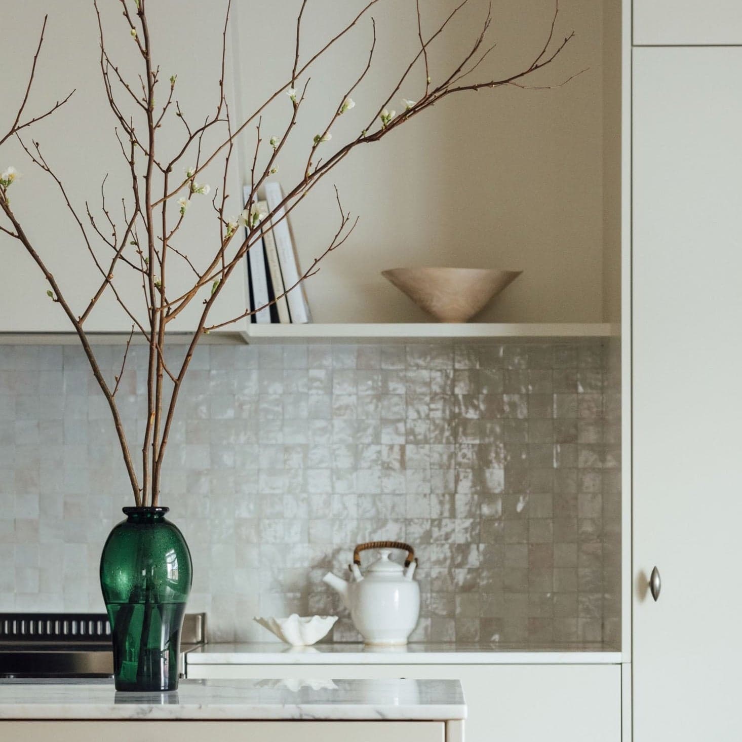 Vase By Monica Bratt B535, Green Eleish Van Breems Home