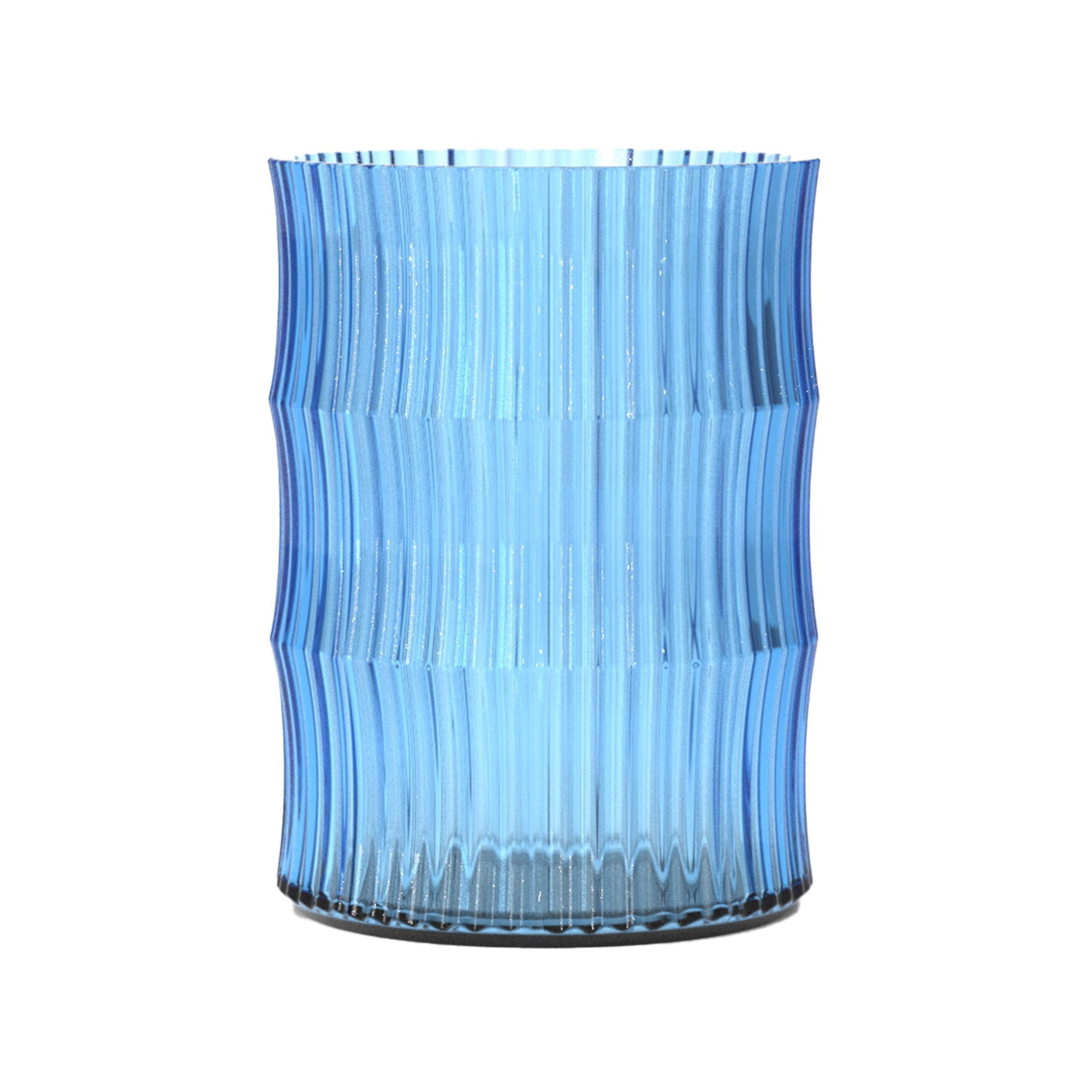 Lina Large Tulip Vase, Steel Blue