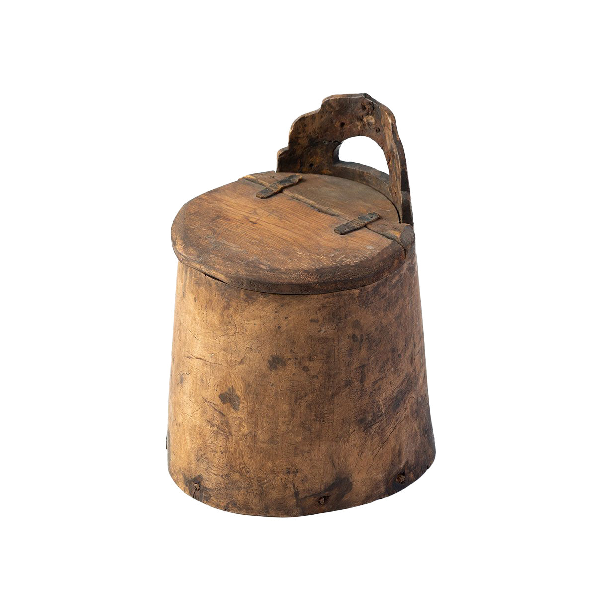 Swedish Allmoge Wooden Box with Lid Eleish Van Breems Home