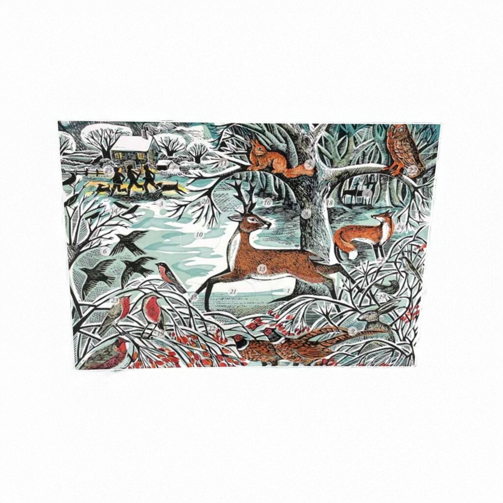Winter Woodland Mini Advent Card - Angela Harding Eleish Van Breems Home