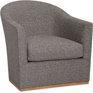 Felicia Swivel Chair in Danner Ivory Eleish Van Breems Home