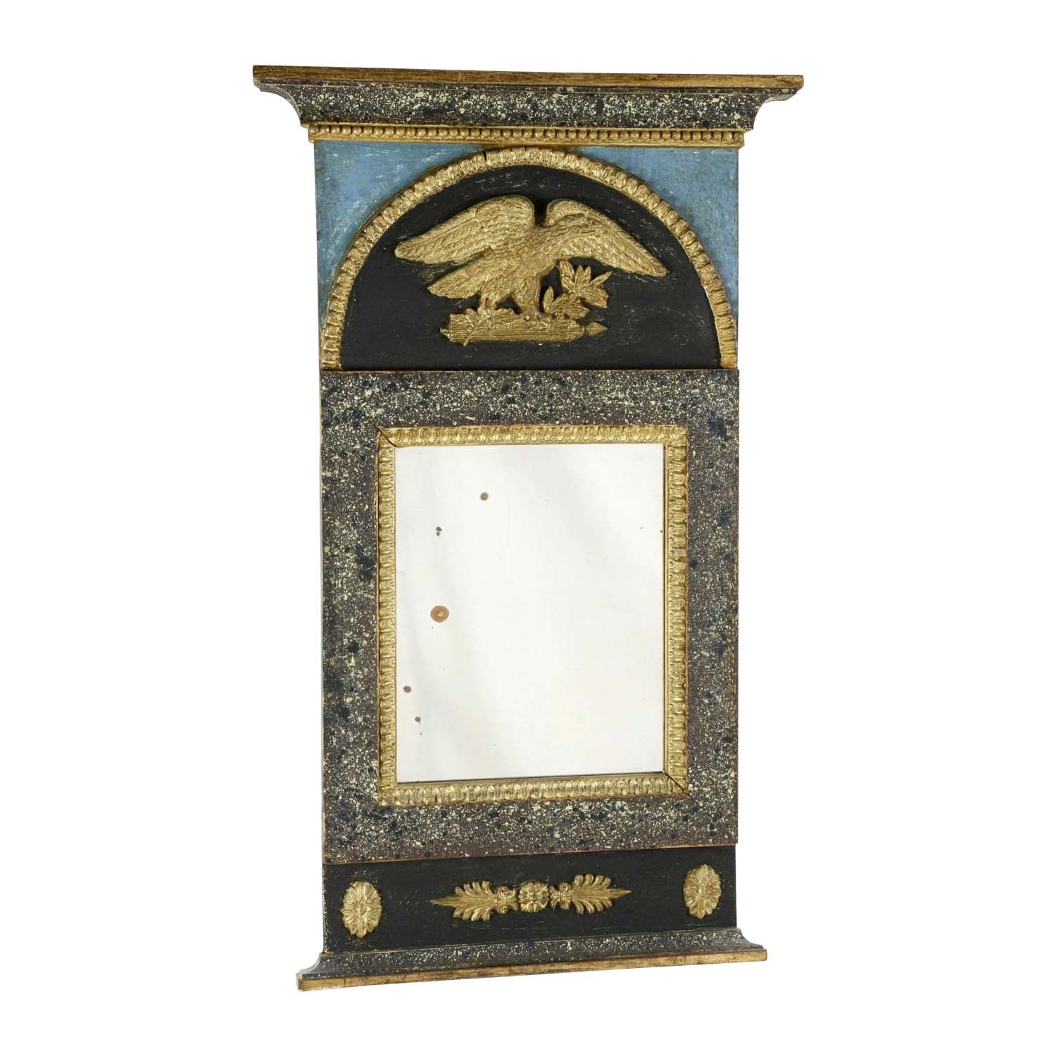 Swedish Neoclassical Mirror with Eagle, circa 1830 Eleish Van Breems Home