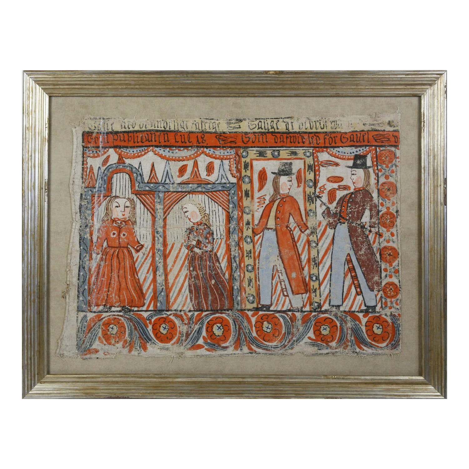 Swedish Folk Art Bonad, circa 1820 Eleish Van Breems Home