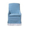 Mimosa Outdoor Dining Chair in Davenport Blue with Banding