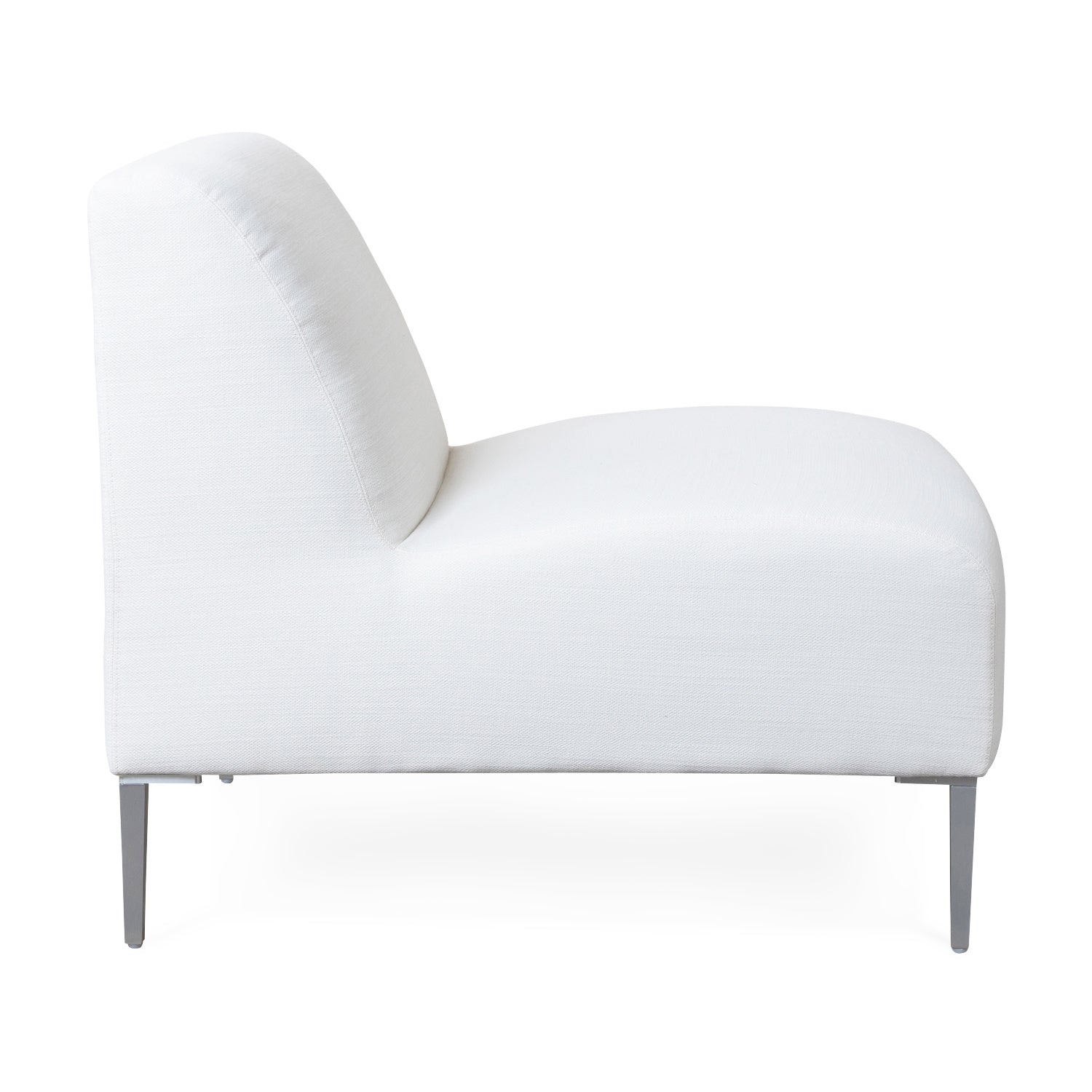 Boca Outdoor Armless Chair in Fresno Alabaster Eleish Van Breems Home
