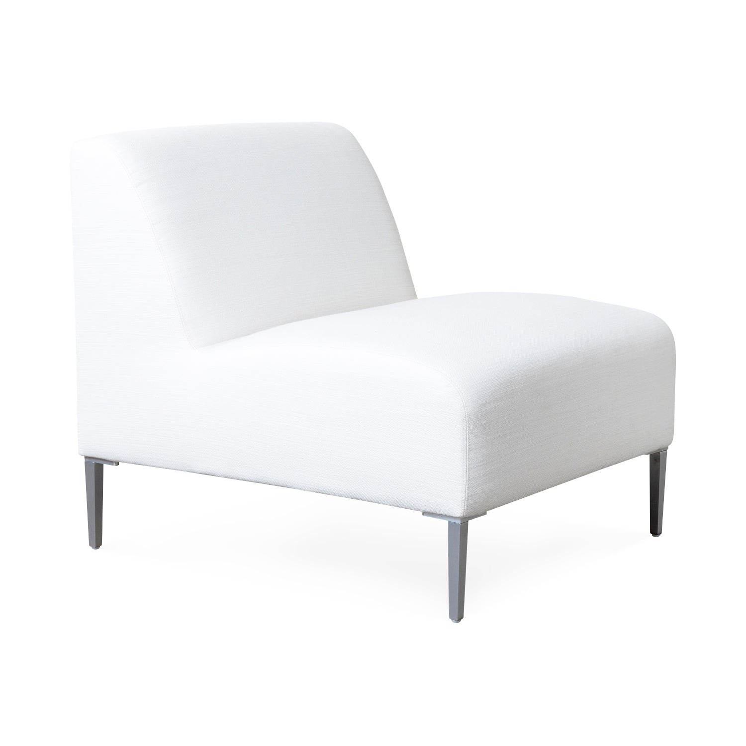 Boca Outdoor Armless Chair in Fresno Alabaster Eleish Van Breems Home
