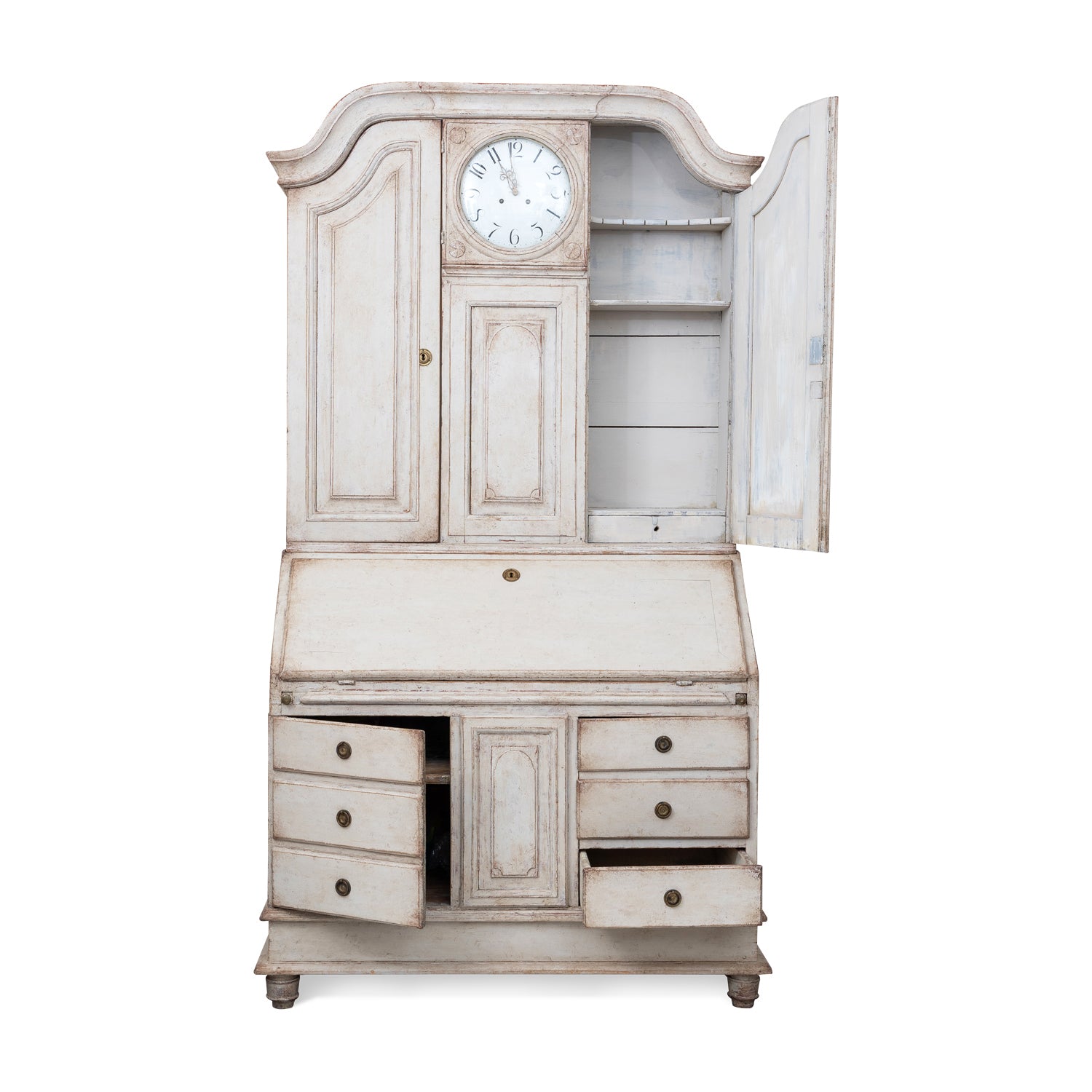 Swedish Gustavian Clock Secretary Eleish Van Breems Home