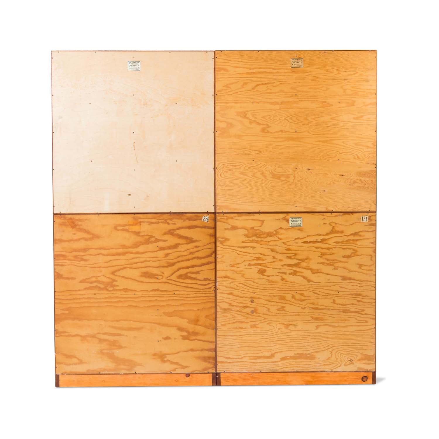 Danish Cuban Mahogany Two Door Storage Cabinet with Bookcase Top Eleish Van Breems Home