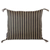 Black Linen Narrow Stripe Pillow Eleish Van Breems Home