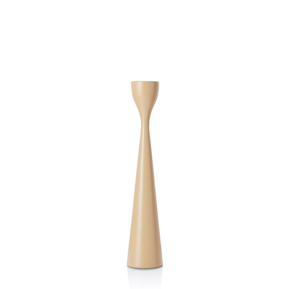 Rolf Painted Candlestick 11" Cappuccino Brown Eleish Van Breems Home