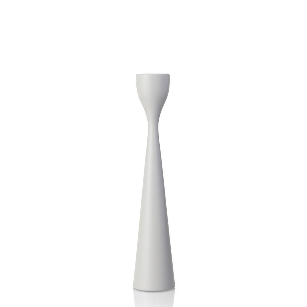 Rolf Painted Candlestick 11" Soft Grey Eleish Van Breems Home