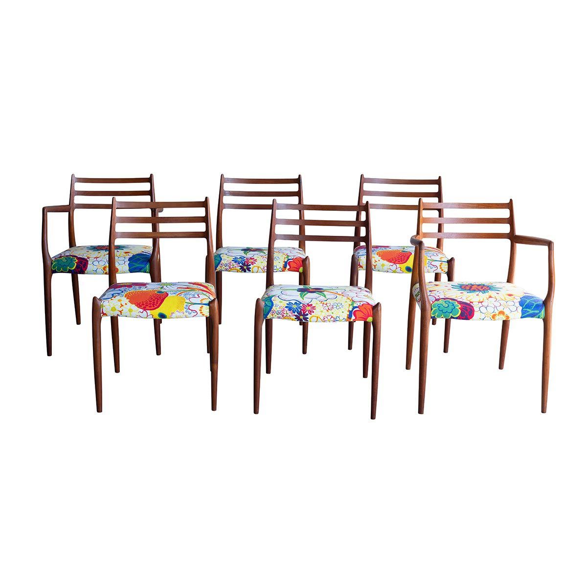 Vintage Moller Dining Chairs Set Eleish Van Breems Home