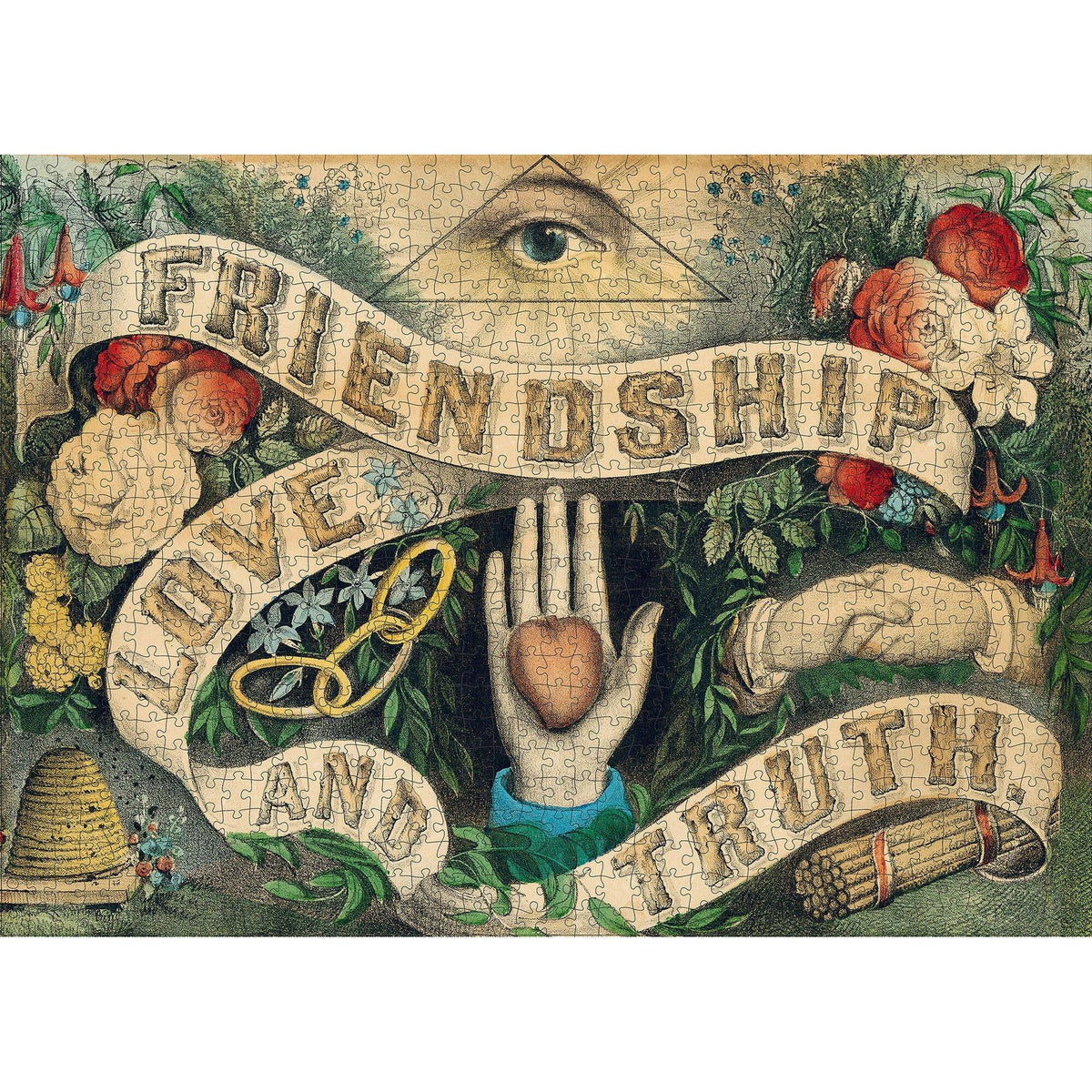 John Derian Friendship, Love, and Truth 1000-Piece Puzzle Eleish Van Breems Home