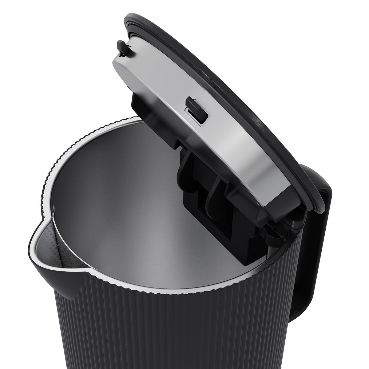 Georg Jensen Bernadotte Electric Kettle Stainless & Black Eleish Van Breems Home