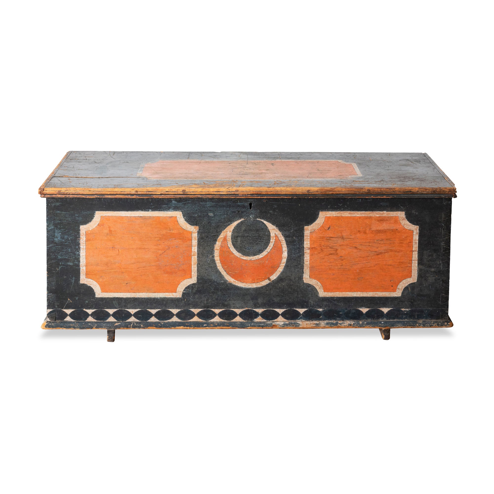 Scandinavian Painted Trunk, 19th Century Eleish Van Breems Home