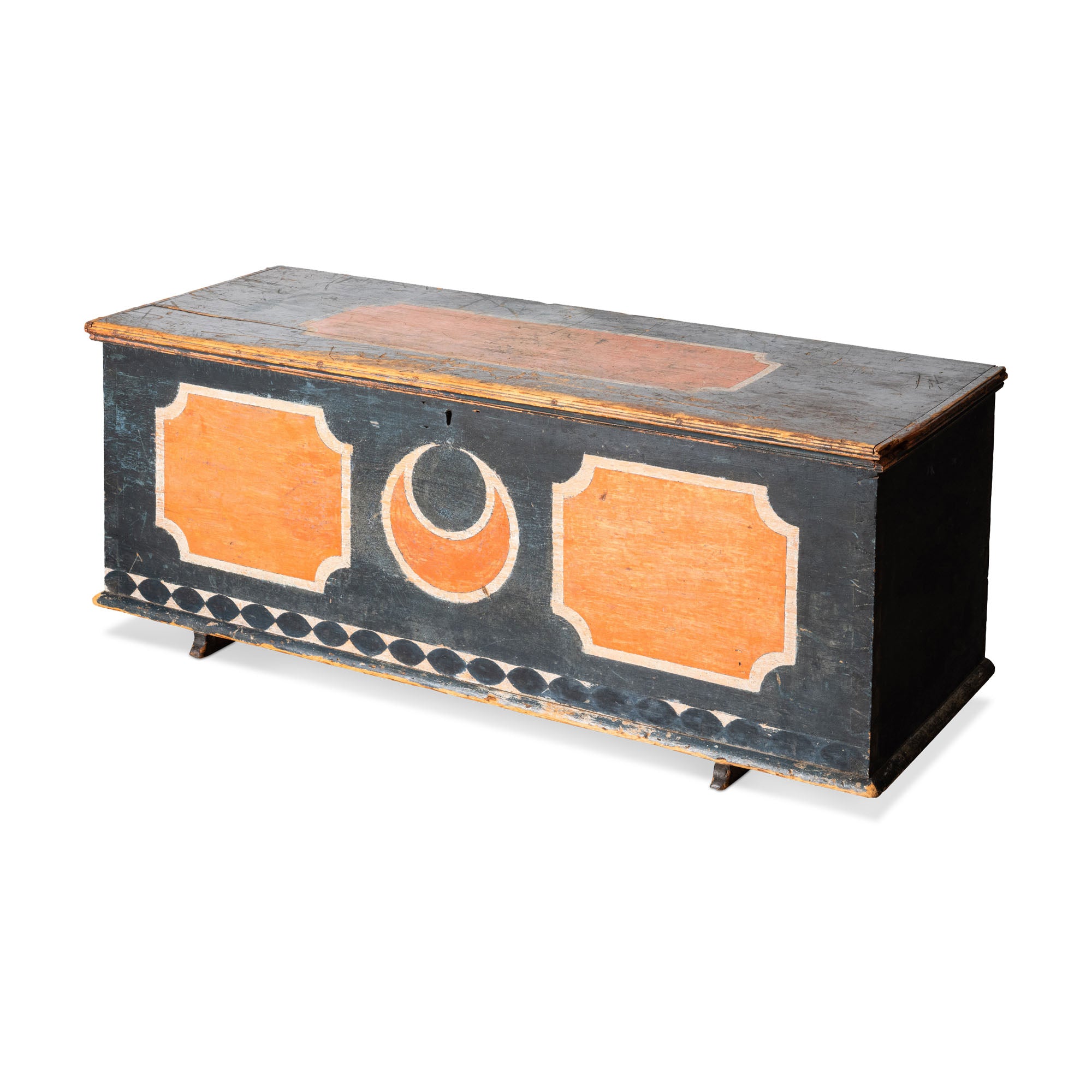 Scandinavian Painted Trunk, 19th Century Eleish Van Breems Home