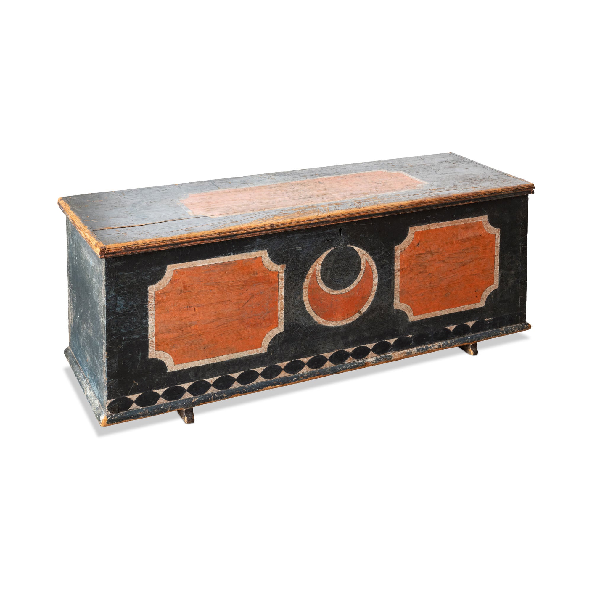 Scandinavian Painted Trunk, 19th Century Eleish Van Breems Home