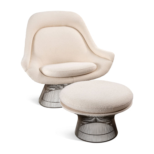 Warren Platner Chair and Ottoman