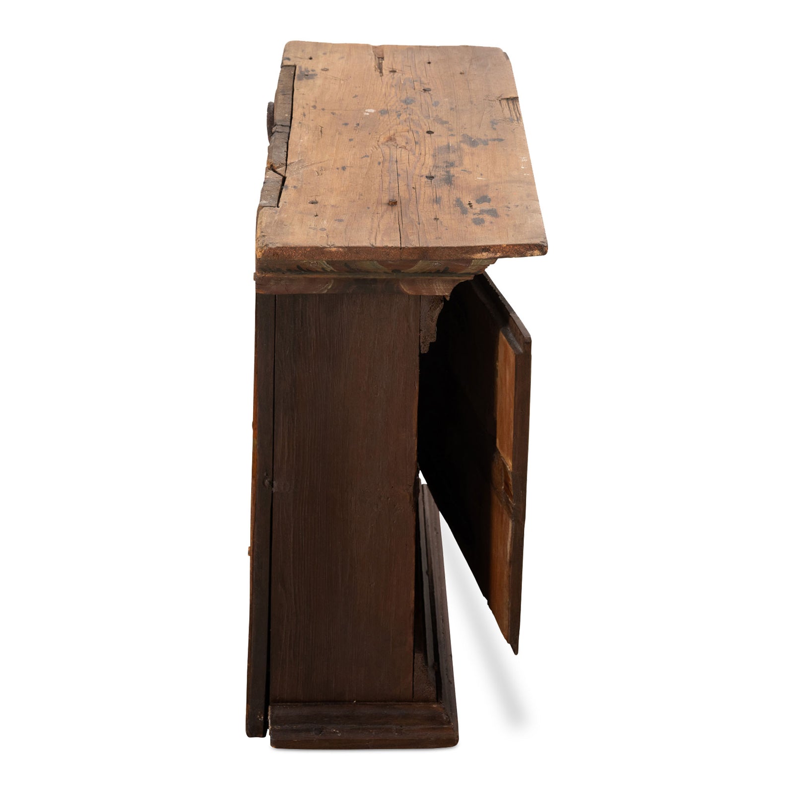 Swedish Dalarna Kurbits Hanging Cabinet, early 19th c. Eleish Van Breems Home