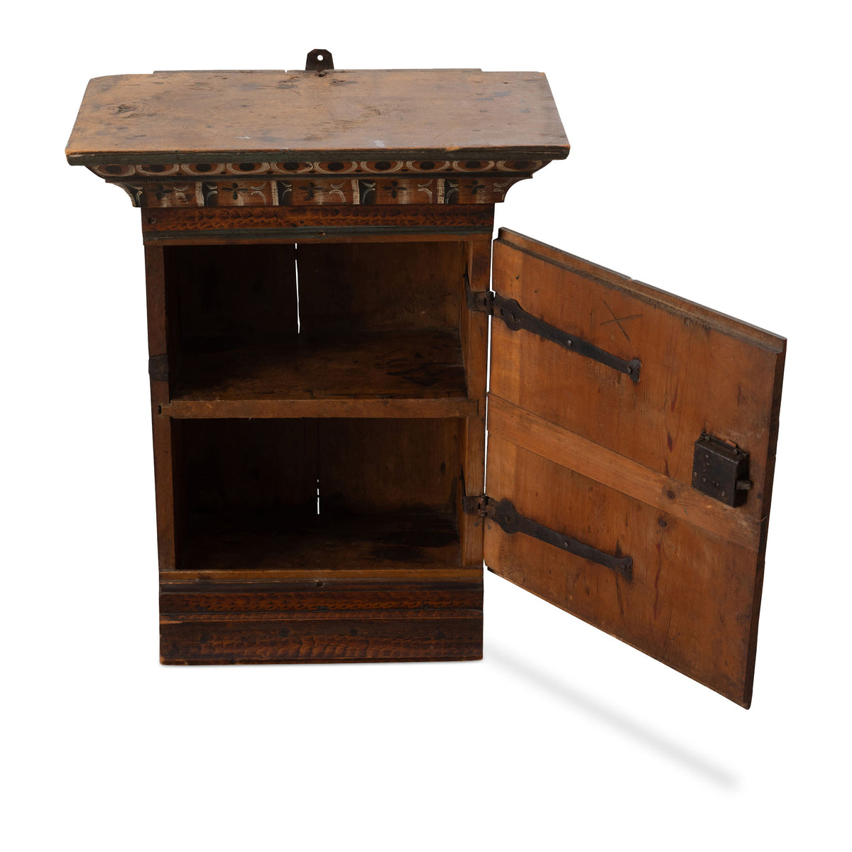 Swedish Dalarna Painted Hanging Cupboard, early 19th c Eleish Van Breems Home