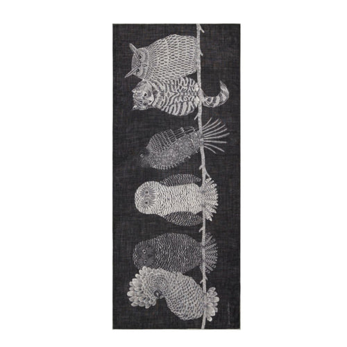 Inoui Editions Chouette Scarf, Black & Beige